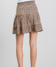 Load image into Gallery viewer, Leopard Tiered Skirt