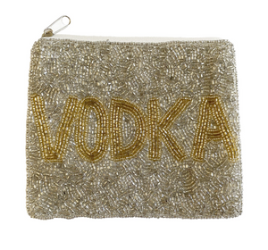 'VODKA' Beaded Coin Purse