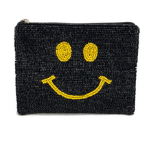 Load image into Gallery viewer, Smiley Face Beaded Coin Purse