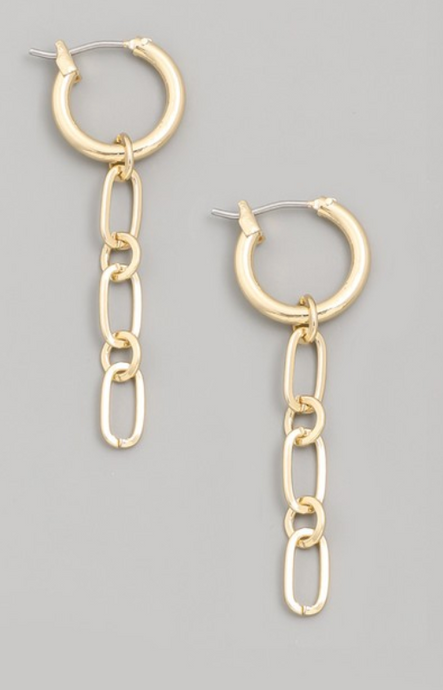 Chain Link Dangle Earrings