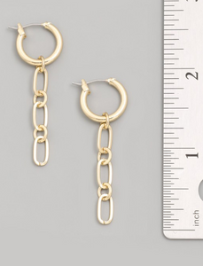 Chain Link Dangle Earrings