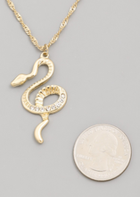 Load image into Gallery viewer, Chain Snake Necklace