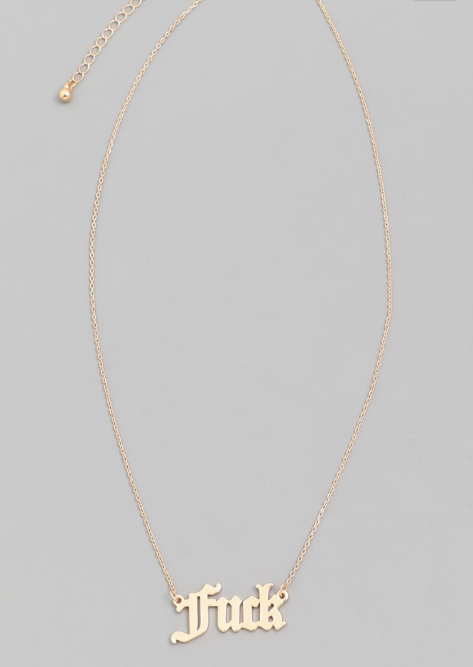 'Fuck' Necklace